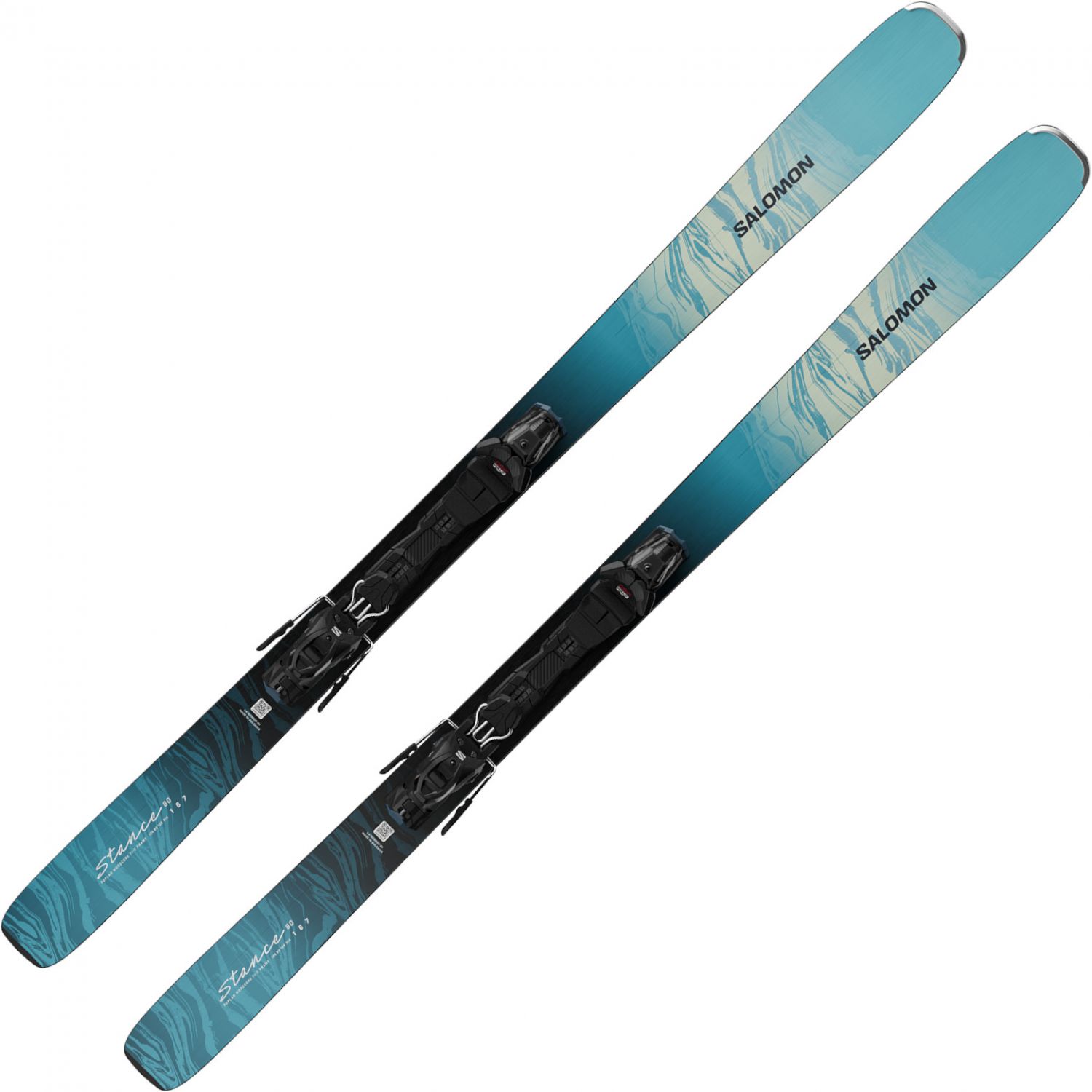 Salomon Salomon Stance W 80 + M10 GW, Alaskan Blue/Porcelain/Lime Cream