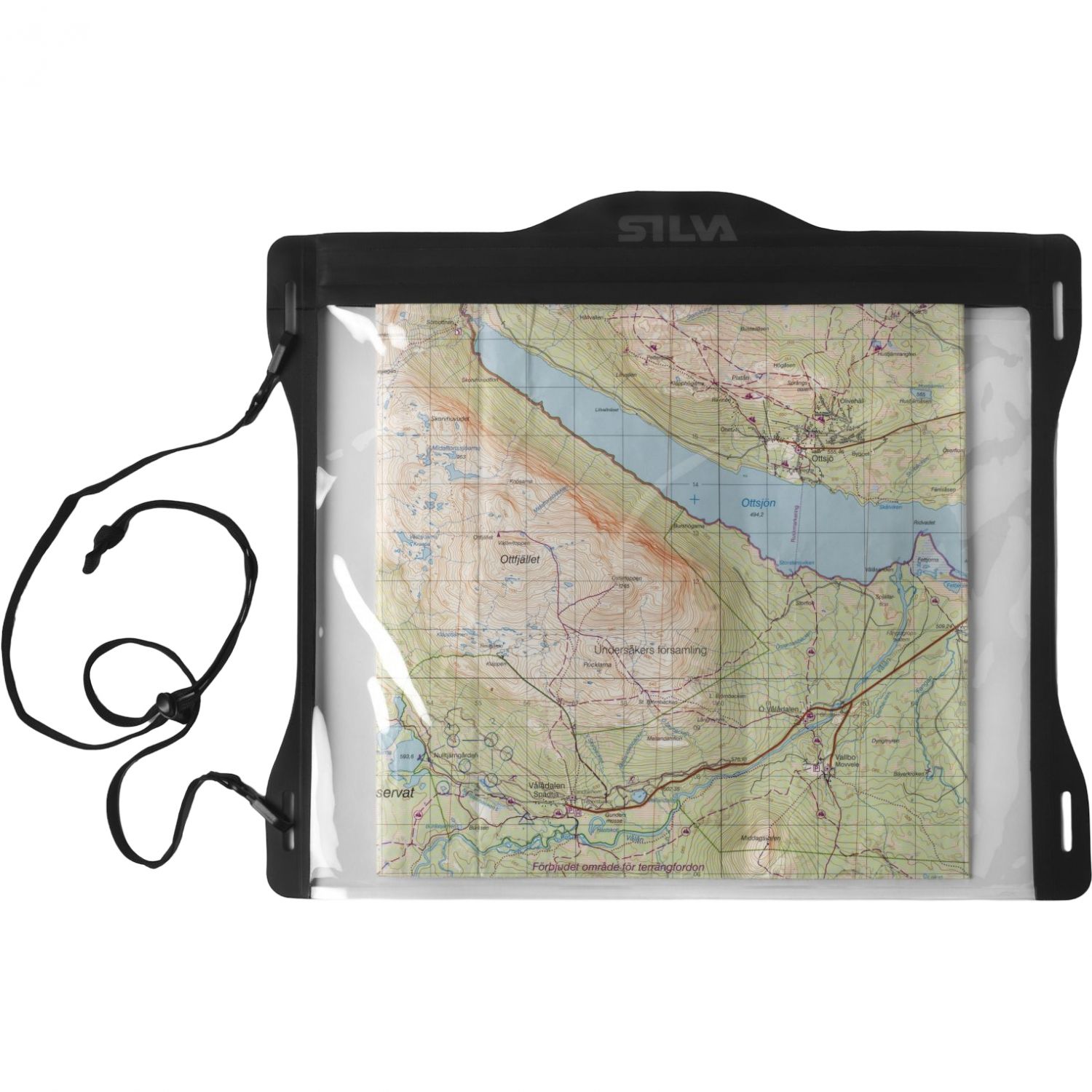 Silva Wasserdichte Kartentasche A4, Unisex, Schwarz