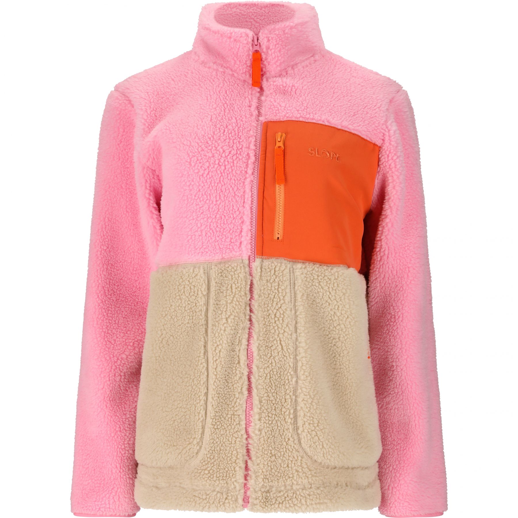 SLOPE Katau Teddy, Fleecejacke Damen, prism pink