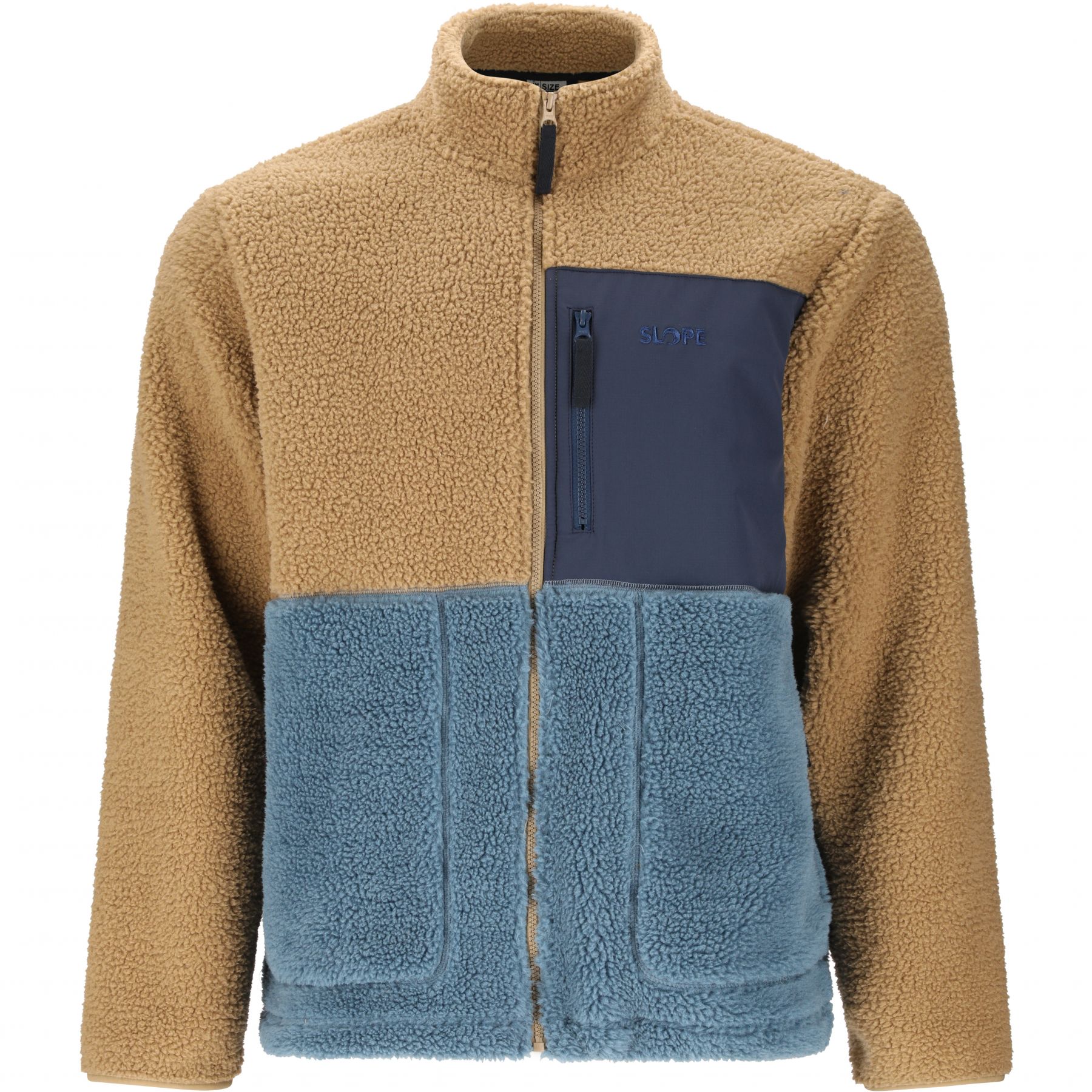 SLOPE Katau Teddy, Fleecejacke, Herren, petrified oak