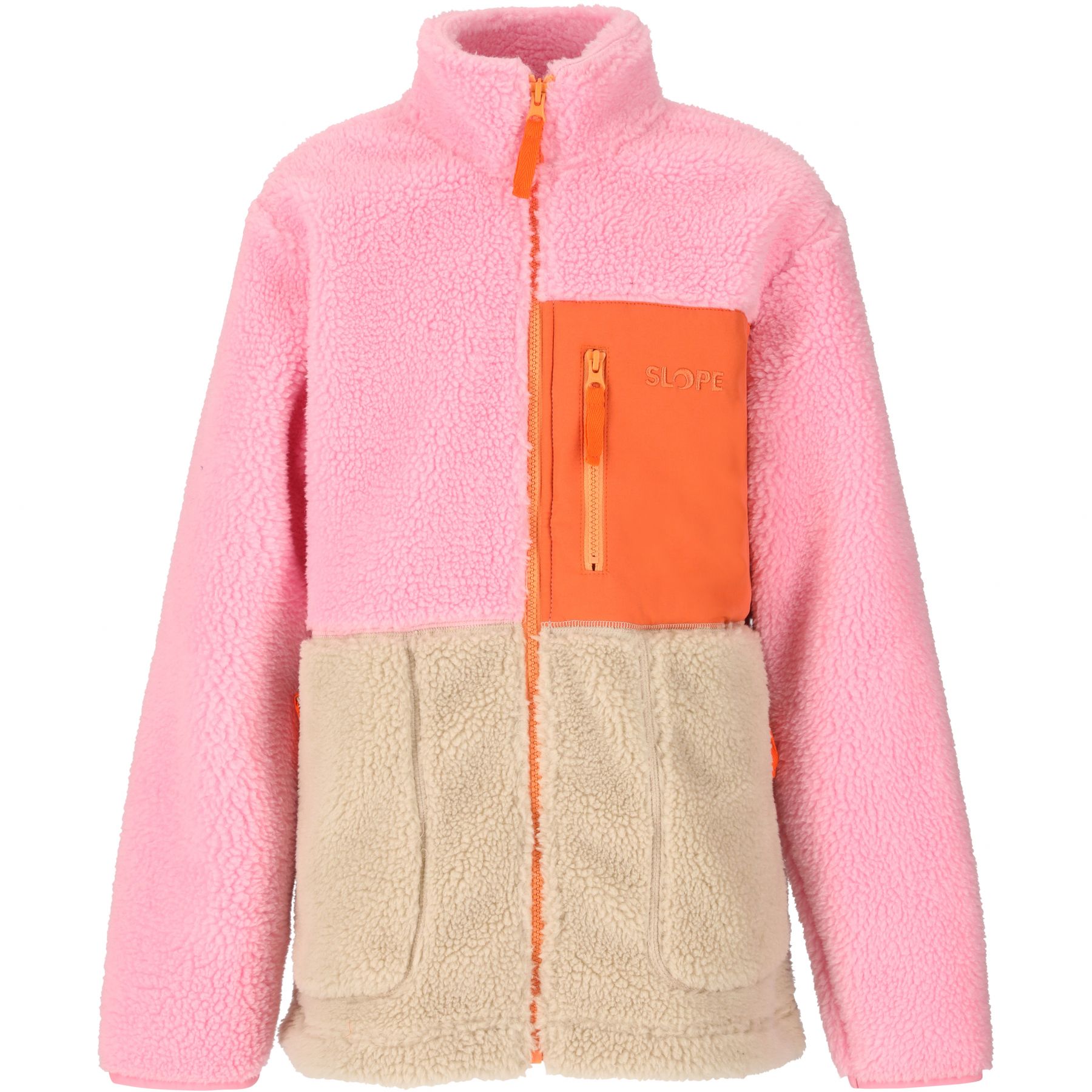 SLOPE Katau Teddy, Fleecejacke, Junior, Pink