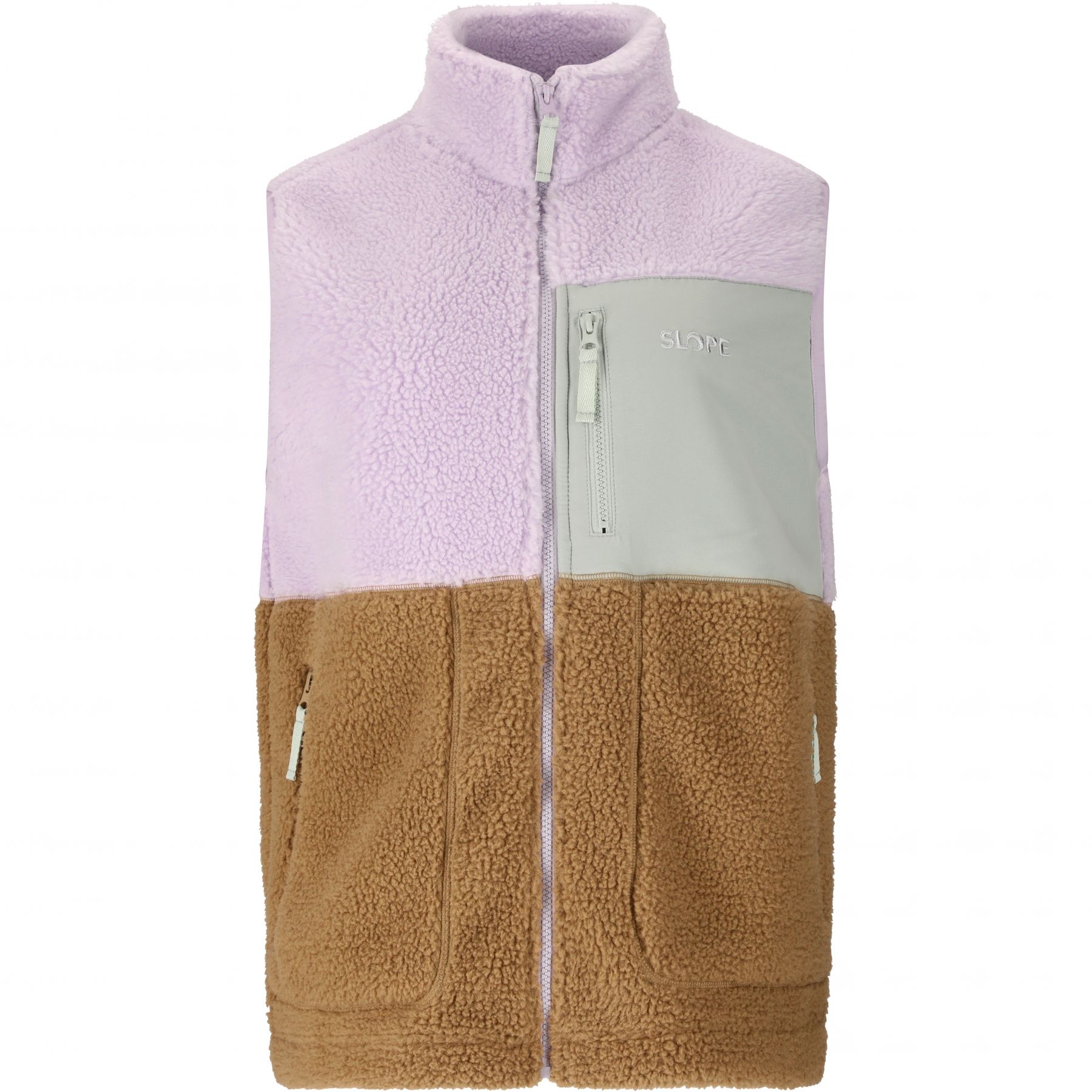 SLOPE Katau Teddy, Fleeceweste, Damen, orchid petal