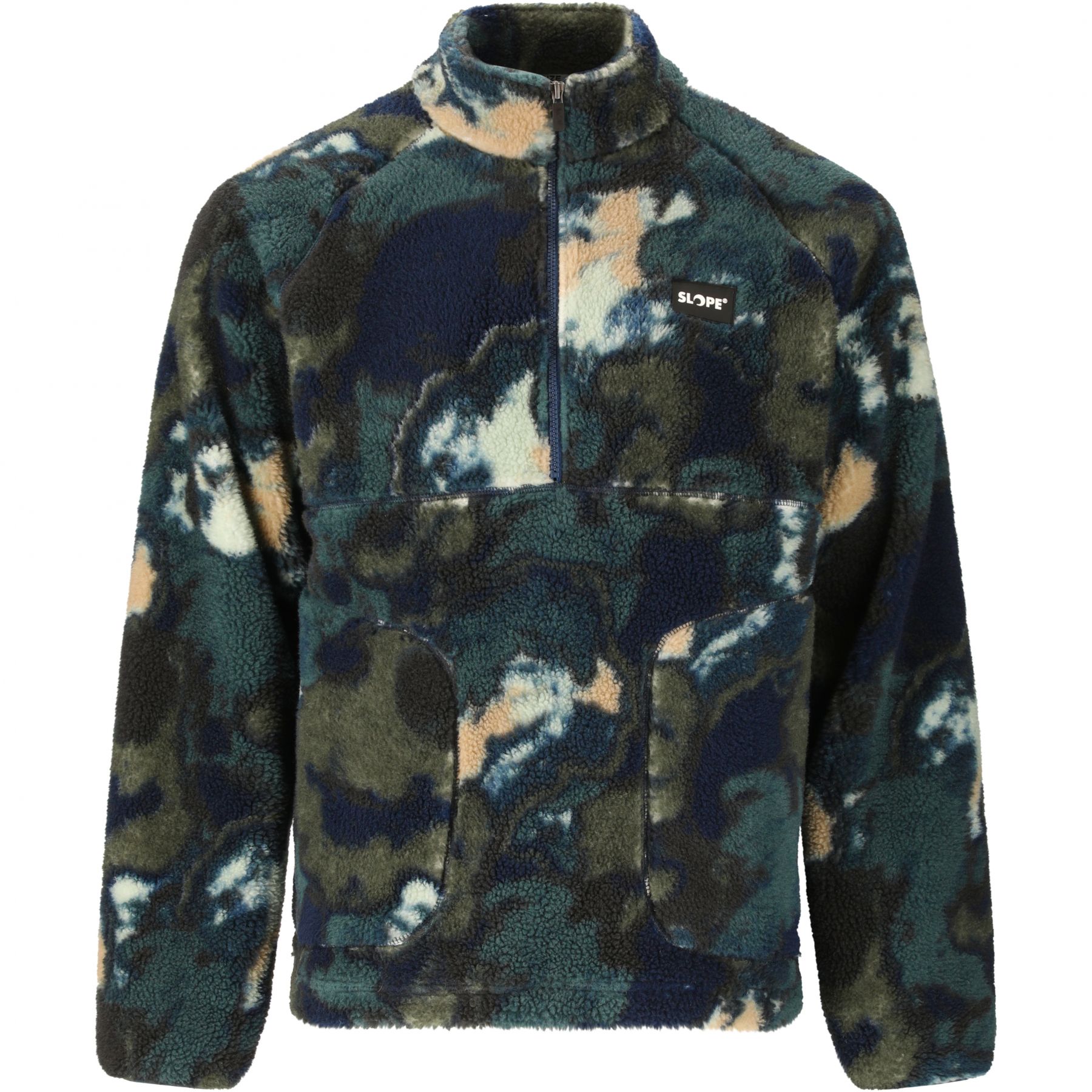 SLOPE Kendor AOP Teddy, Fleecejacke, Herren, grape leaf