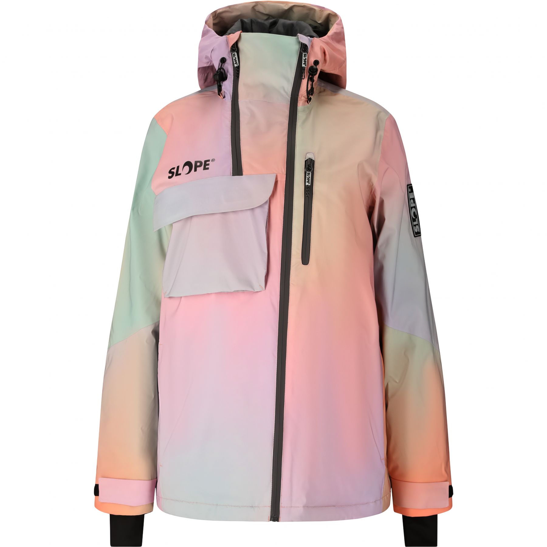SLOPE Zuko AOP, Skijacke, Junior, Orchid Petal