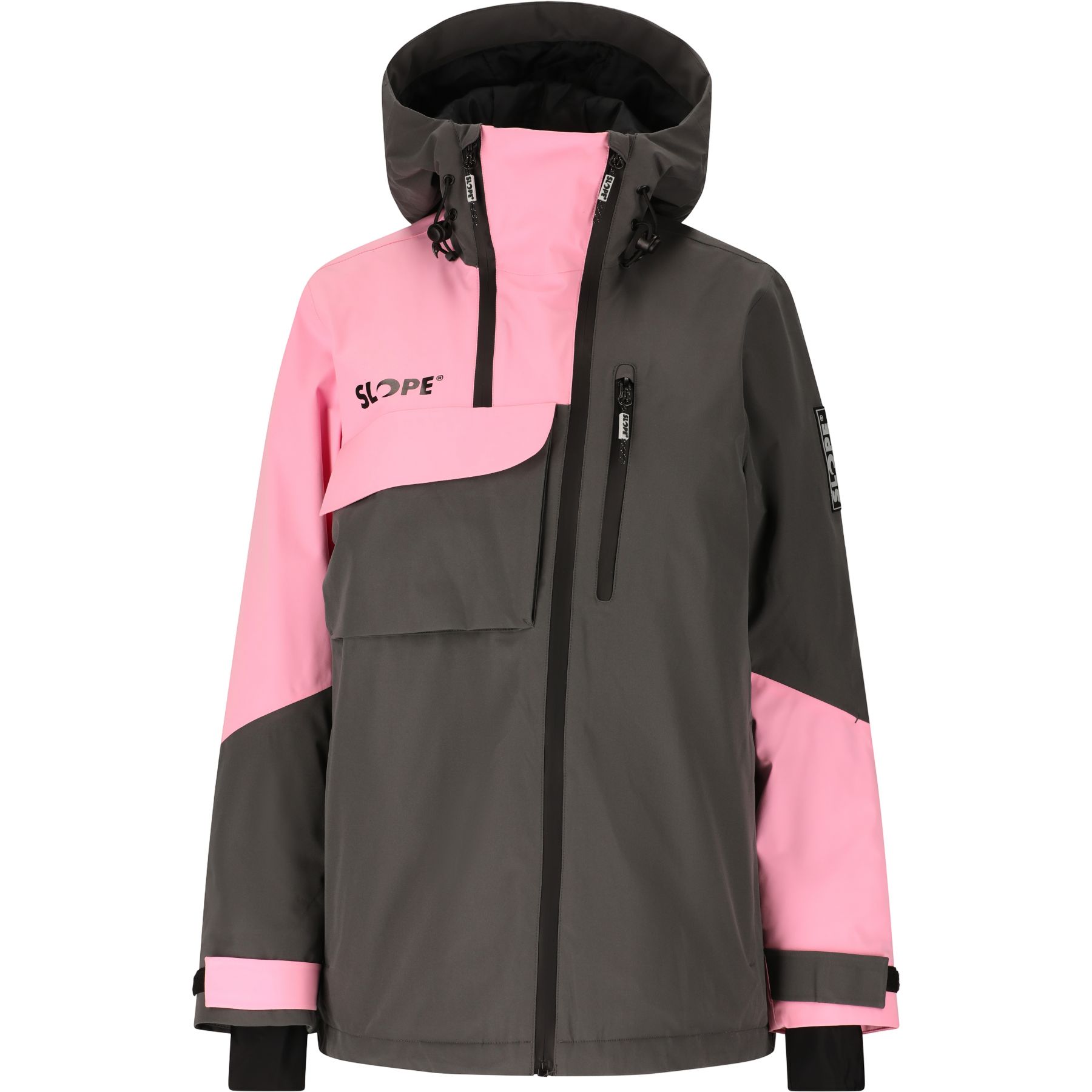 SLOPE Zuko, Skijacke, Damen, grau/pink