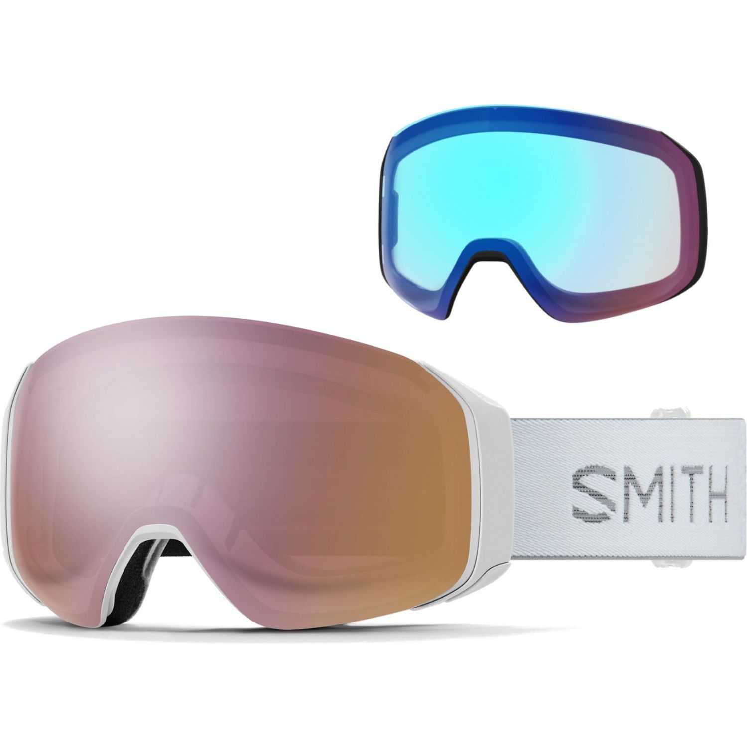 Smith Smith 4D MAG S, Skibrille, white chunky knit, White Chunky Knit