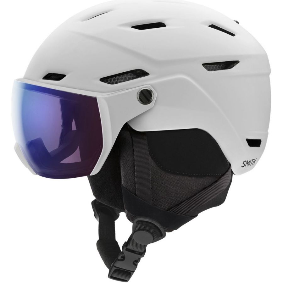 Smith Smith Survey, Skihelm m. Visier, Photochrom, weiss, Matte White