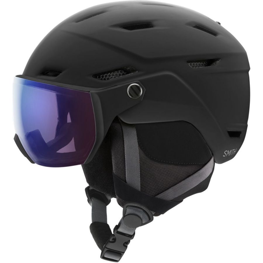 Smith Smith Survey, Skihelm m. Visier, Photochrom, schwarz, Matte Black
