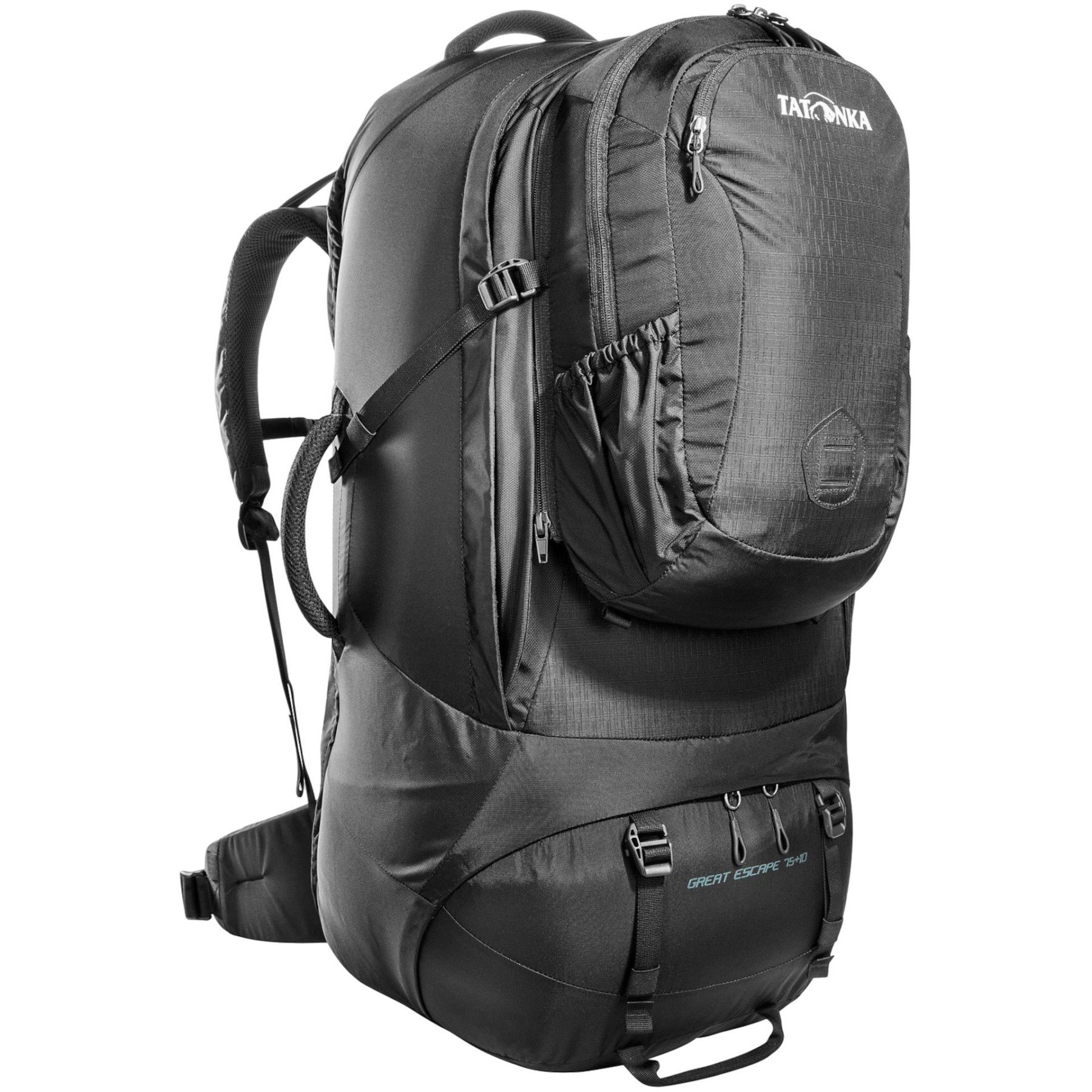 Tatonka Great Escape 75+10, Reiserucksack, schwarz