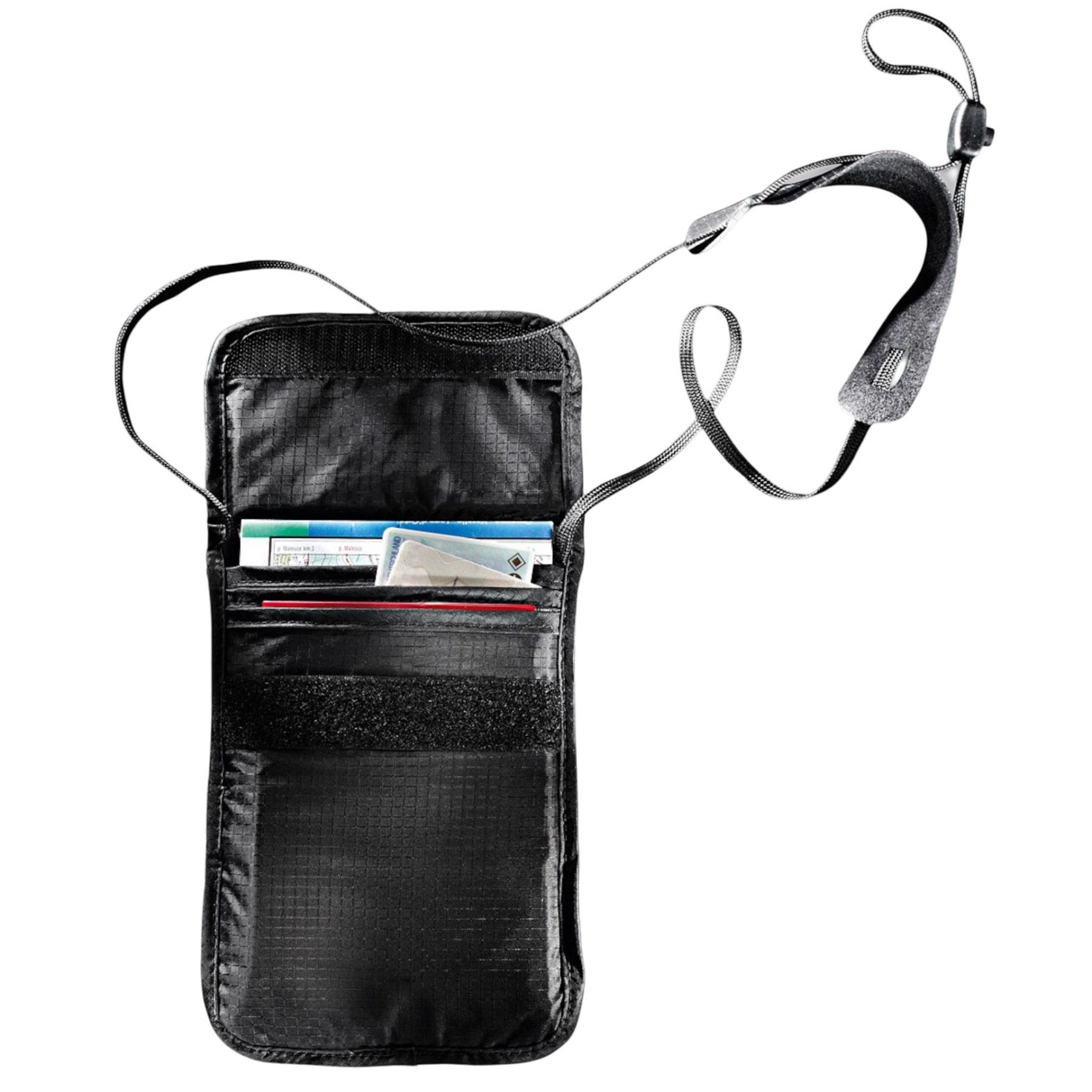 Tatonka Skin Folded Neck Pouch, Geldkatze, schwarz