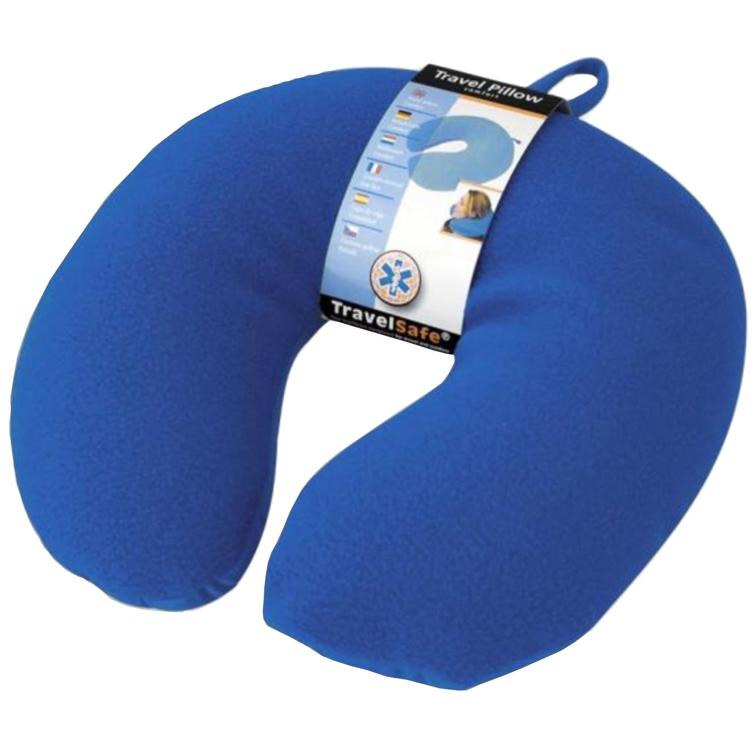 TravelSafe Reisekissen, Fleece/Spandex, blau
