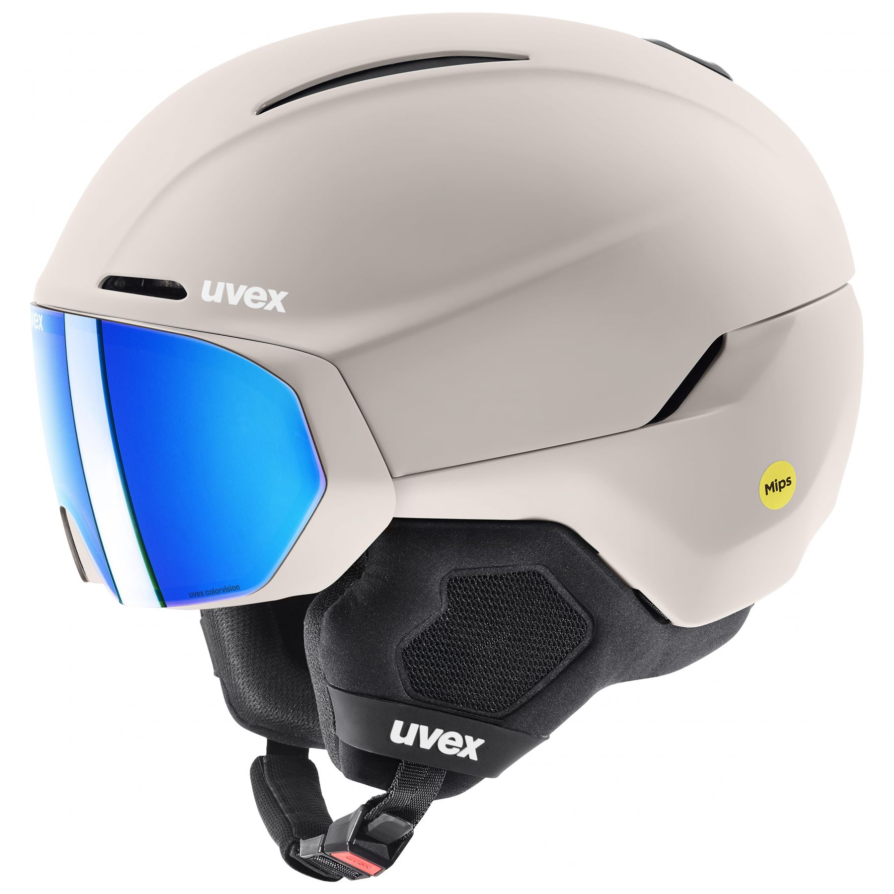 Uvex Horizon CV MIPS Visor, Skihelm mit Visier, grau