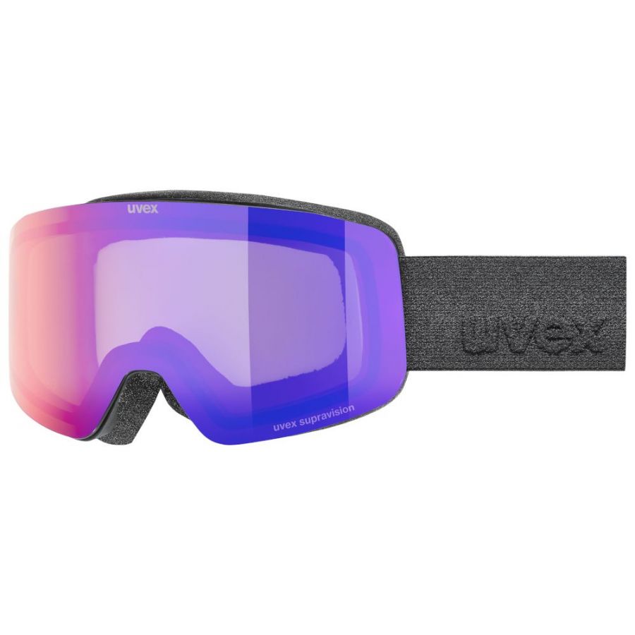 Uvex pwdr FM, Skibrille, Junior, schwarz