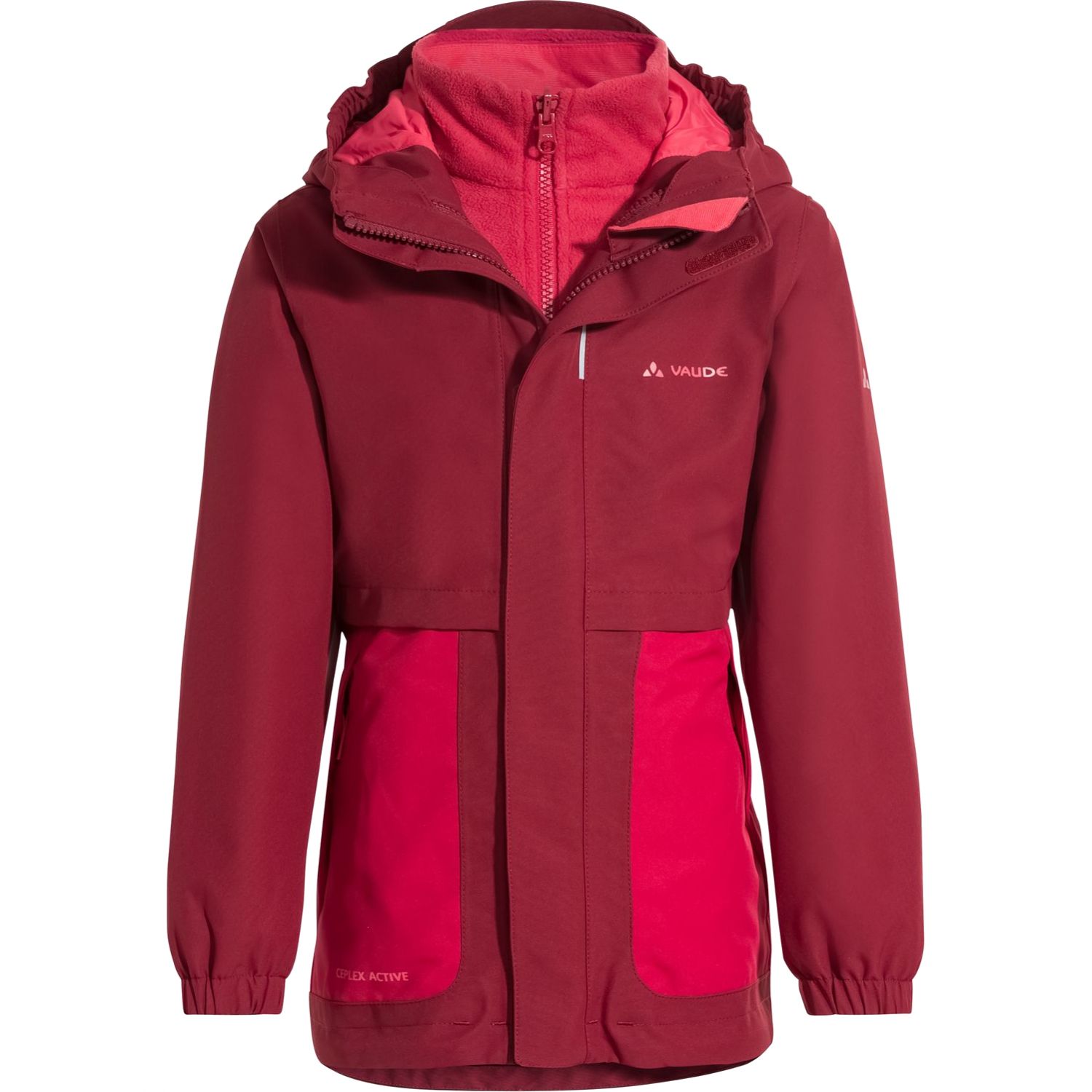 Vaude Kids Campfire 3in1 Jacket, Winterjacke, Kinder, rosa