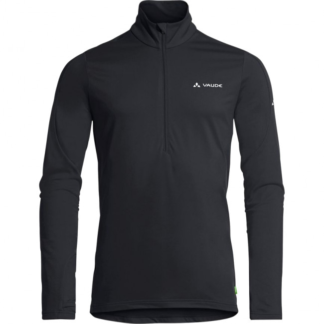 Vaude Men's Livigno Halfzip II, Zwischenschicht, Herren, schwarz