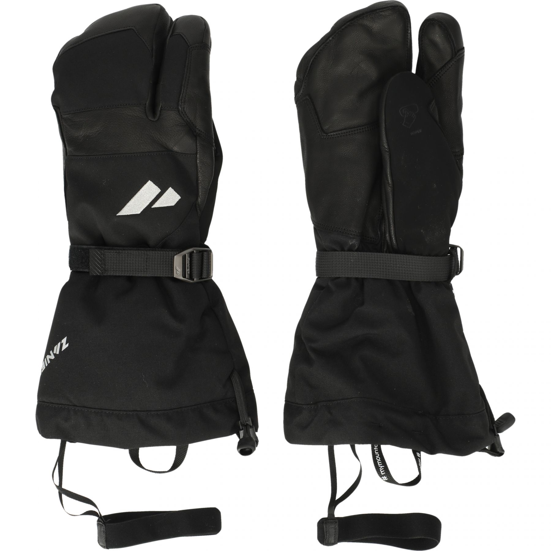 Zanier 80° North 3-Finger, Skihandschuhe, schwarz
